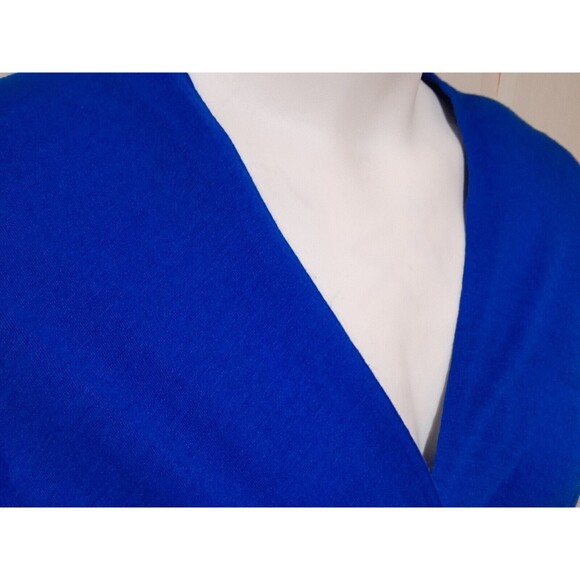 Vintage Carol Anderson Dress, Blue, Belt Sz 9/10, 1970s - Picture 4 of 6